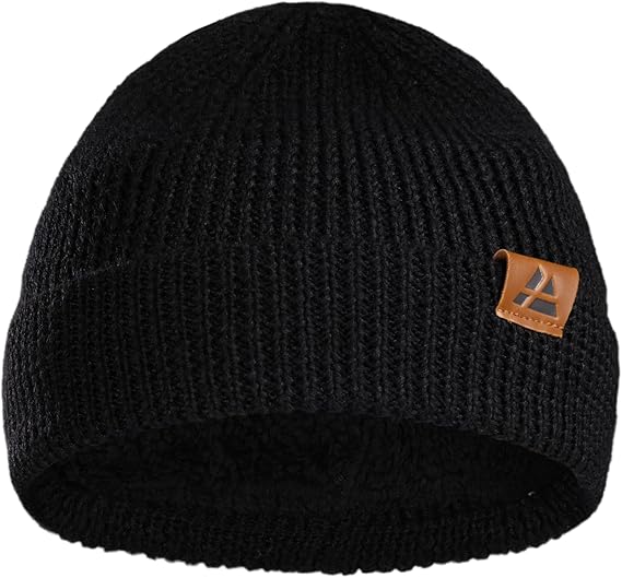 Danish Endurance Black Merino Wool Beanie – Ultimate Comfort & Style