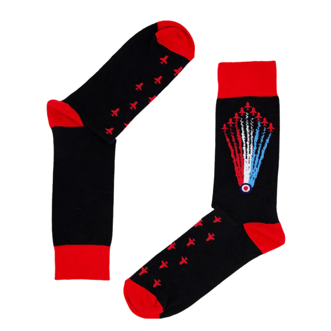 Officially Licensed Red Arrows Socks - Limited Edition RAF Planes